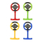 4 Colors Kids Children Electric Interactive Musical Racing Plastic Adventure Steering Wheel Toy for Kids