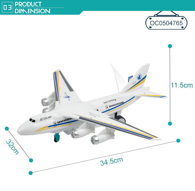 Wholesale Small Plastic Airplane Remote Control RC Helicopter Plane with Light