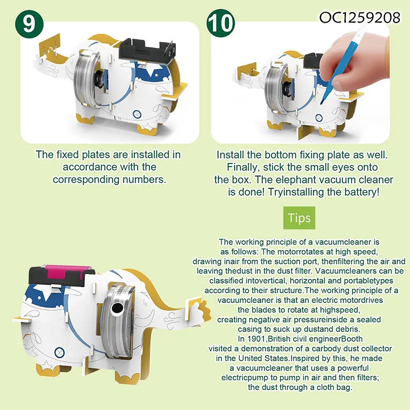 Wholesale Creative DIY Model Cleaner Educational Cleaning Role Play Toy for Kids