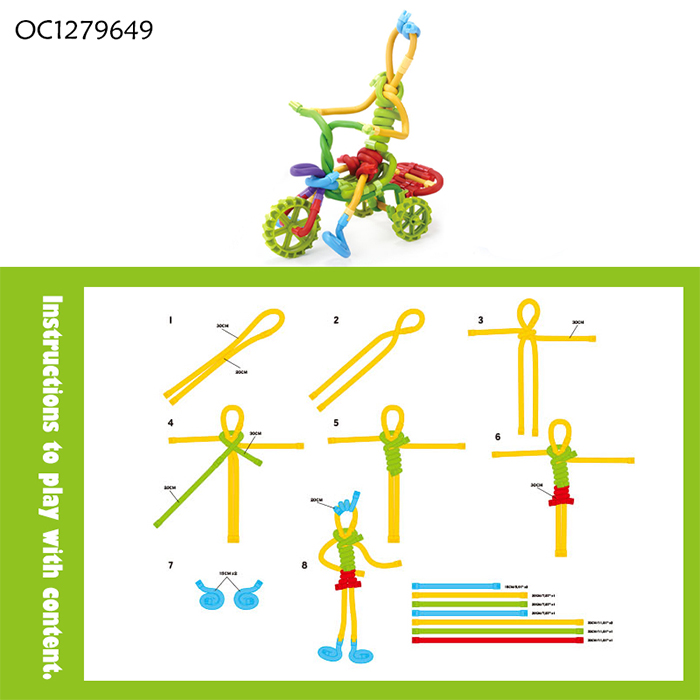 OC1279649 DIY Puzzle Twisty Sticks 85 Pcs