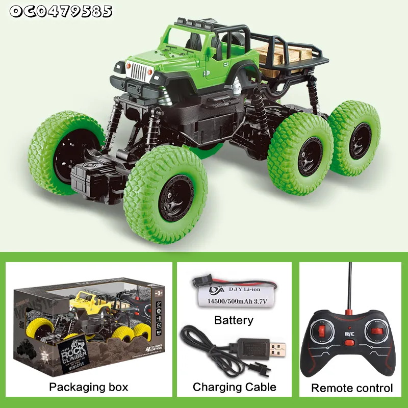 New Model 1: 16 Scale Cheap Wholesale Toys Climbing off Road Remote Control 6 Wheel RC Car