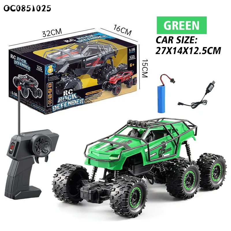 Wholesale 6 Wheels Remote Rock Climbing Model RC Cars Toy with High Speed off Road