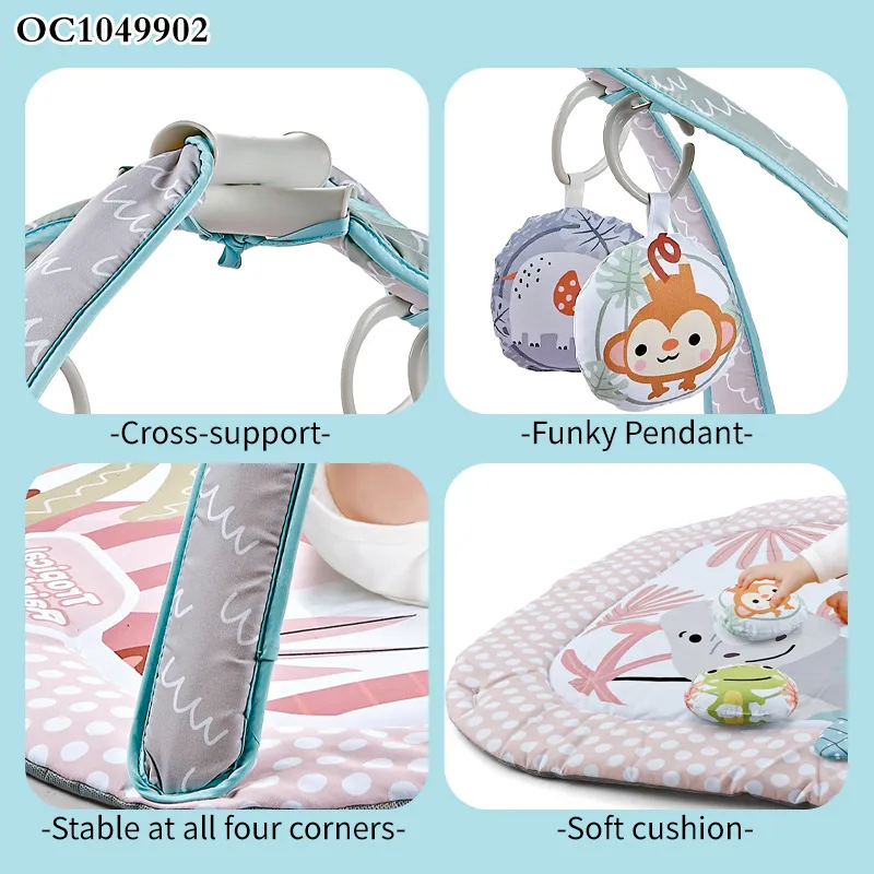 Hot Selling Safety Newborn Mat Best Training Activity Indoor Soft Play Gym Flooring Play Mat Cotton Custom Play Mat