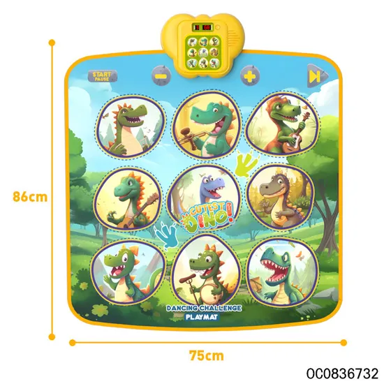 Hot Selling Kids Wholesale Light up Dance Challenge Floor Carpet Mat Activity Play Mat