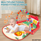 Musical Piano Pedal Baby Activity Sensory Play Mat Creative Flooring Crawling Mat with Hanging Rattle Toys