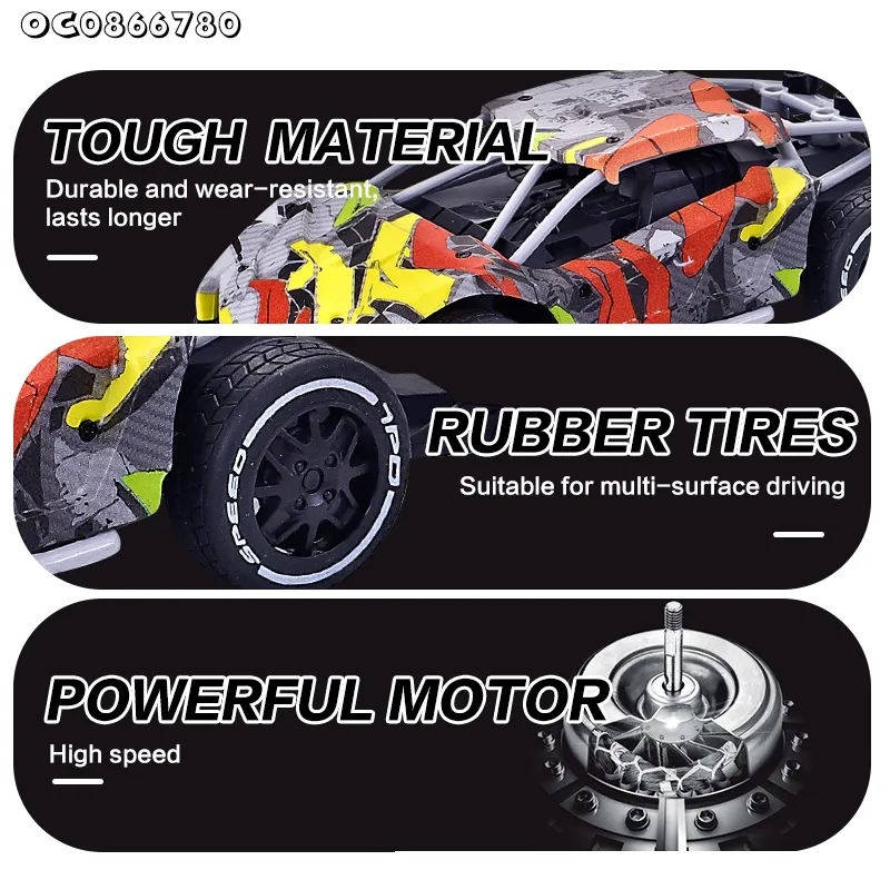Kids Racing Game Remote Control Mini RC Stunt and 1: 24 Drift Car Toys