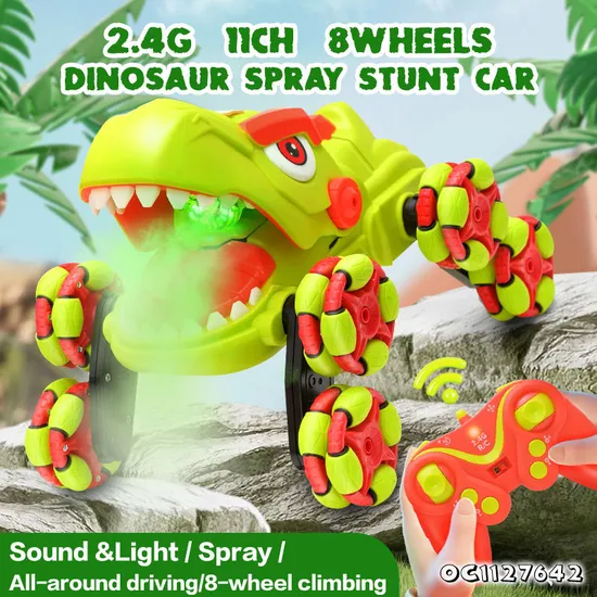 Wholesale Dinosaur RC Remote Control New Stunt Car Climbing Toy 360 Rotating