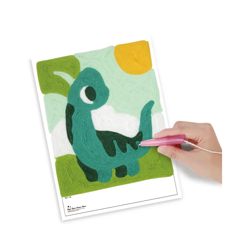 Woolen Handmade Educational Toys Painting 3D Ctrafts Arts DIY Pattern Kids Arts and Craft Trend 2024