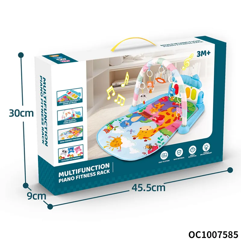 Hot Selling Early Educational Safety Portable Baby Pedal Musical Piano Keyboard Activity Baby Playmat