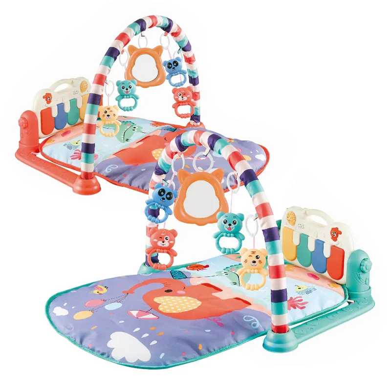 Hot Selling Safe Padded Keyboard New Born Baby Gym Play Mat for Floor with Musical Piano Playmat