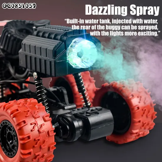 Climbing OEM 6 Wheels RC Alloy Small Spray Stunt 1: 14 Model Car