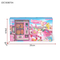 Home Market Game Smallscanner Toy Vending Machine Pretend Play Grocery Store Shopping Carts for Kids with Plastic Deccert