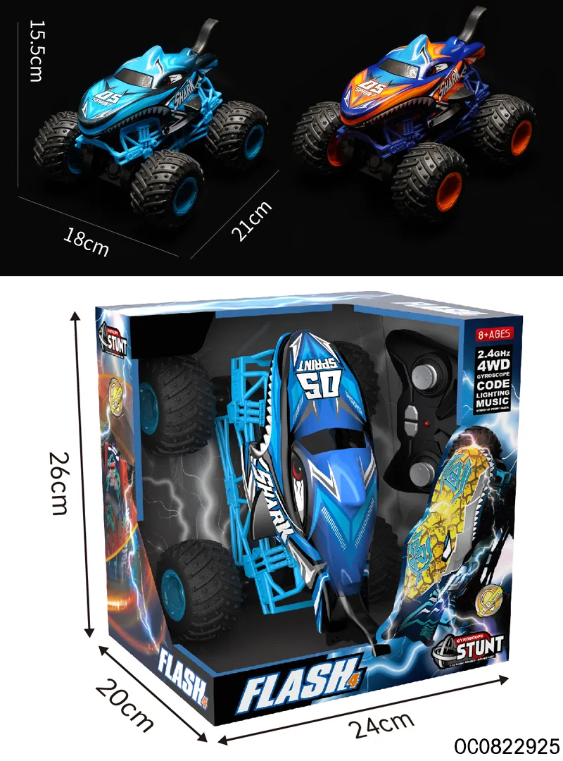 RC Remote Control Car 1: 16 Scale 360 Degrees Rotation RC Stunt off Road Car