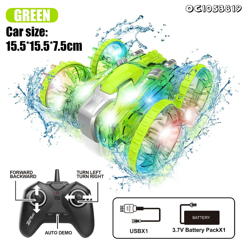 4WD Waterproof Double Sided Remote Control Challenge Toy RC New Stunt Car for Kids and Adult