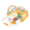 Hot Selling Cartoon Flooring Carpet Activity Musical Gym Play Mat with Pedal Piano Hanging Animal Rattles