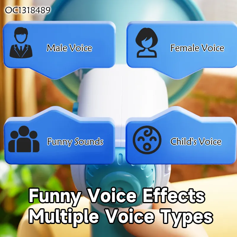 18 Months Baby Voice Changing Function Mini Pocket Trumpet 2026 Interactive Toys Electronic Voice Speaker with Music