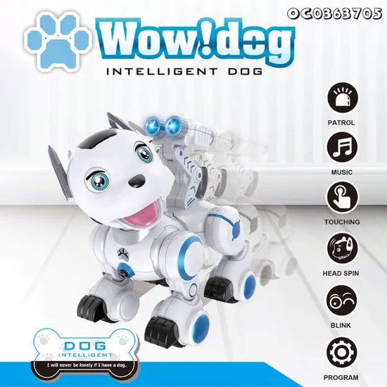 Interactive Realistic Robotic Walking Dinosaur Intelligent Voice Controlled Robot Dog Toy High Quality with Remote Control