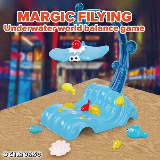 Sea Animals Theme Kids Stacking Balancing Coordination Training with Interactive Floor Board Game Toys Wholesale