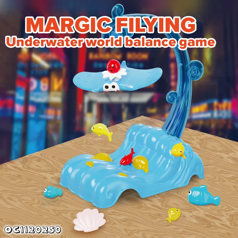 Sea Animals Theme Kids Stacking Balancing Coordination Training with Interactive Floor Board Game Toys Wholesale