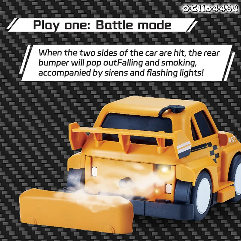 Interactive 2 Players RC Game Battle Indoor Bumper Car Toys for Kids with Remote Control RC Cars with Playing Football Mode