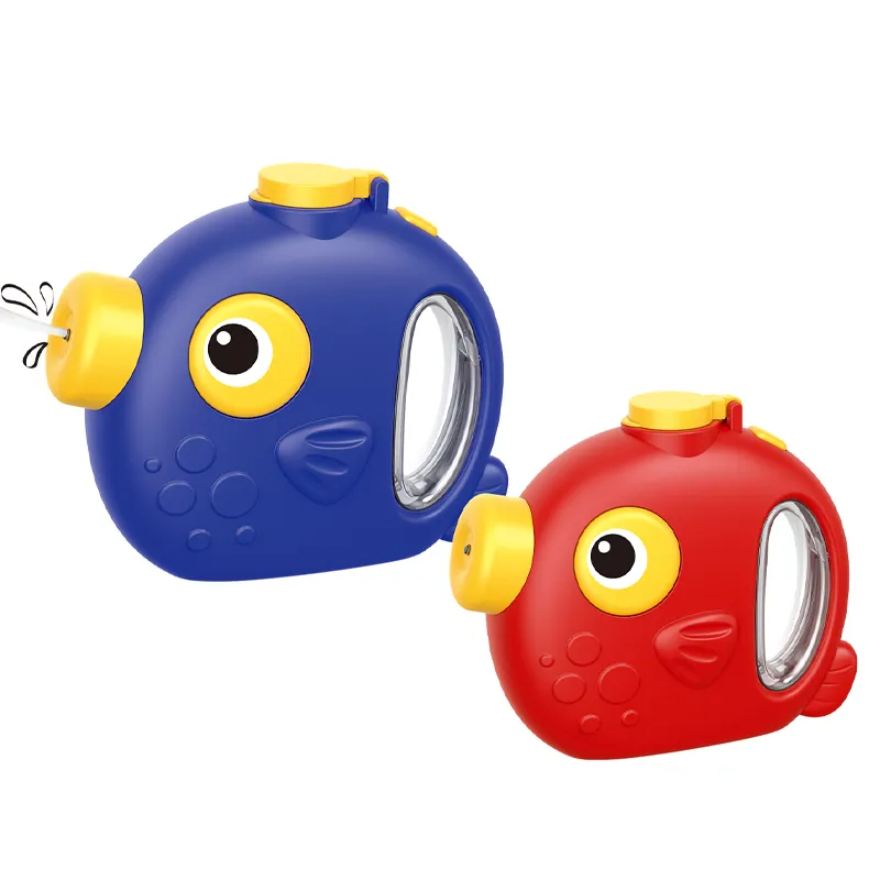 Kids Summer Handheld Water Shooting Outdoor Custom Logo Plastic Fish Shape Water Gun Toy for Garden Swimming Pool