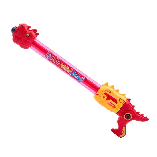 52cm Long Dinosaur Design 2026 Summer Plastic Kids Toys Strongest Fireworks Pump Pressure Water Gun for Water Park