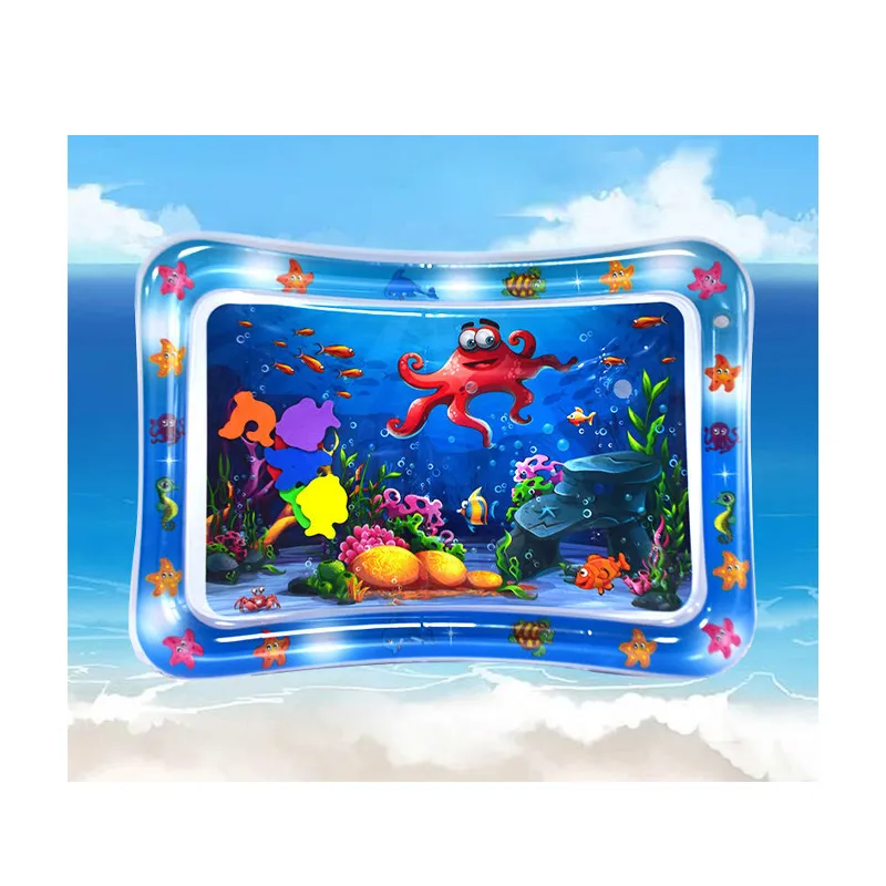 Hot Selling Eco Friendly PVC 6-36 Months Safety Training Mat Floor Carpet Large Inflatable Baby Water Play Mat
