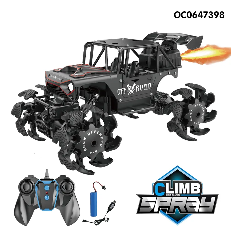 Mist Spray Rock Climbing off Road Toy RC Car 1: 14 4WD Metal Car Toy