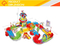 Children Funny Kingdom Assembly 8 Different Race Car Track Battery Car for Kids with Light Music