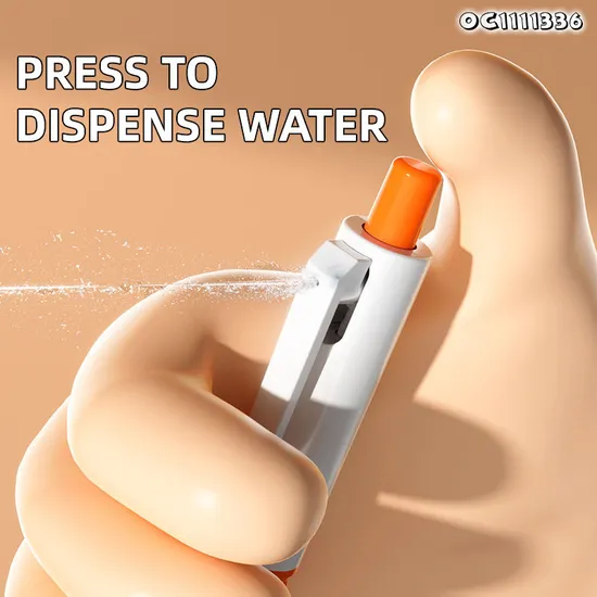 2in1 Personalized Pens Funny New Novelty Writing Pump Portable Spoof Toys Water Spray Pen Water Gun for Kids