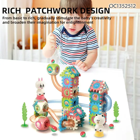 OEM Customized Interactive Kids Marble Maze Run Building Blocks for Children's Education