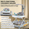Anti Rollover Sit to Stand Walking Learning High Quality Foldable Multifunction New Baby Walker Round Car with Wheel Music Liqht