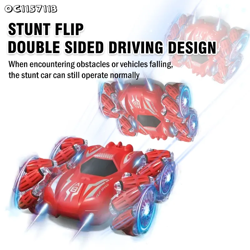 LED Lighting Wheels Remote Control Stunt Car Toy Drift RC Cars with High Speed for Wholesale