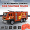Truck Model 1: 24 Scale RC Lighted up Remote Control Mini Fire Fighting Electric Toy Car