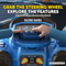 Interactive Simulation Gaming Table Cute Electronic Racing Adventure Car Steering Wheel Toy for Kid Toddler Musical Driving Game