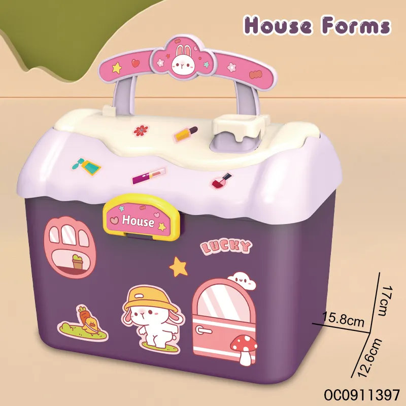Plastic Girls Beauty Playing Set Fashion Toys Beautiful Lovely Girl for Kids