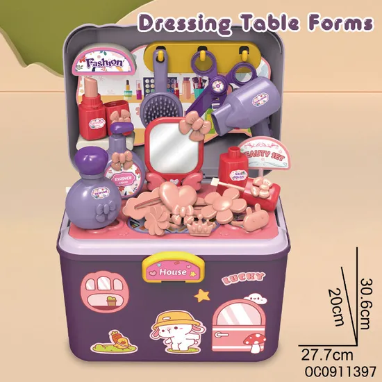 Plastic Girls Beauty Playing Set Fashion Toys Beautiful Lovely Girl for Kids