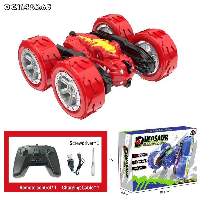 4WD 360 Flip Light up Stunt Rolling Remote Control Cars RC Stunt Toy Cars for Children