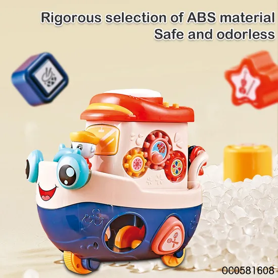 Baby Toys 0-3 Months Electric Toy Plastic Building Blocks Boat for Sale