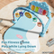 Newborn Pedal Musical Piano Creative Training Play Gym Soft Safe Mat with Music Keyboard and Hanging Toys