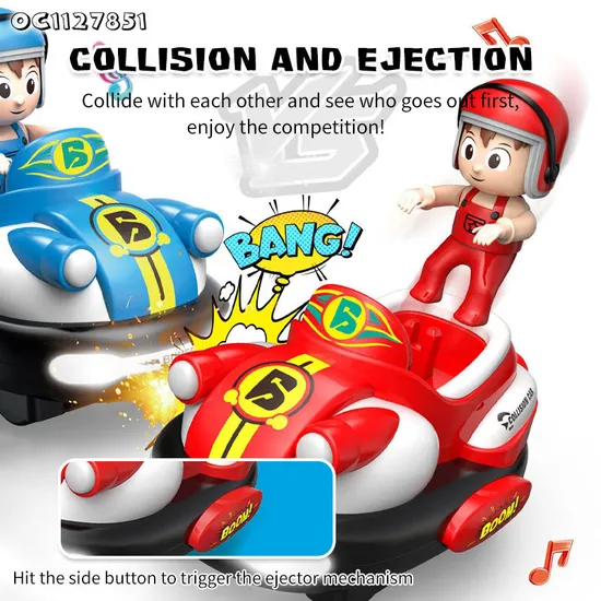 Wholesale Plastic Kids Electric Funny Toy Remote Control Fighting Robot Battle Bumper Cars for 2 Players
