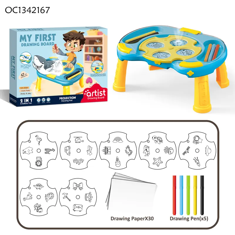 Wholesale Magnetic Toy Children DIY Color Electronic Educational Learning LED Drawing Board