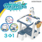 Montessori Educational Projection Flash Toy Kids Drawing Desk Chair Set Light up Wholesale Magnetic Electric Drawing Board