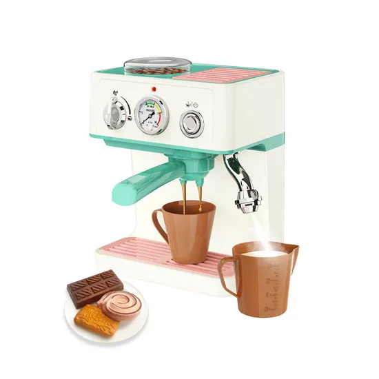 Wholesale Dessert Store Pretend Coffee Machine Plastic Pretend Food Role Play Kitchen Tool Toys for Kids