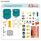 Wholesale Plastic Play Food Set Cart Children's Pretend BBQ Cooking Kitchen Toy