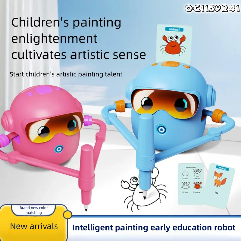 Drawing Learning Art Painting Educational Drawing Interactive Robot Machine Montessori Educational Toys for Children