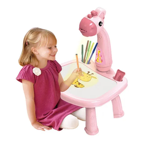 Kids Colour Set Toys Creative Projector Wholesale Magnetic Writing Drawing Table Board