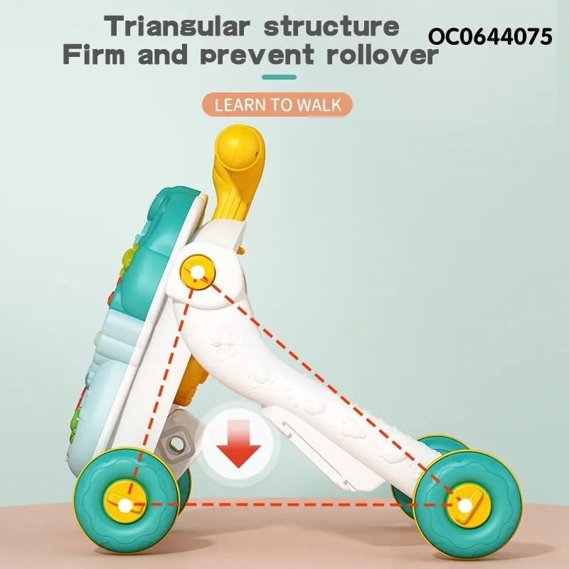 Educational Musical Custom Electric Multifunction Wholesale Designed Kids Infant Baby Walker with Wheels