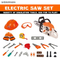 Helmet Kids Garden Kit Boys Hand Tools Electric Chain Saw Toy Children Garden Games Pretend Play Tool Set with Sound From China