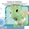Wholesale Summer Outdoor Products Electronics Item Plastic LED Bubble Making Machine Dinosaur Shape Toys